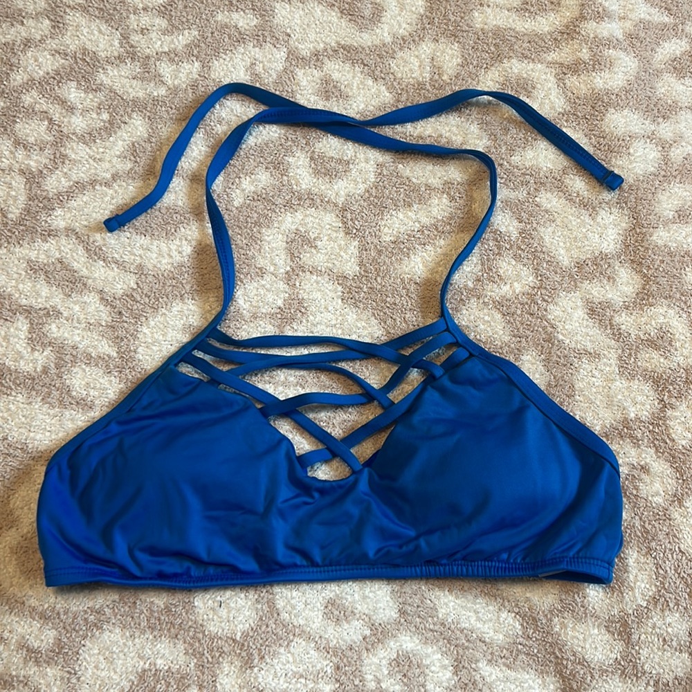Blue Bikini Top